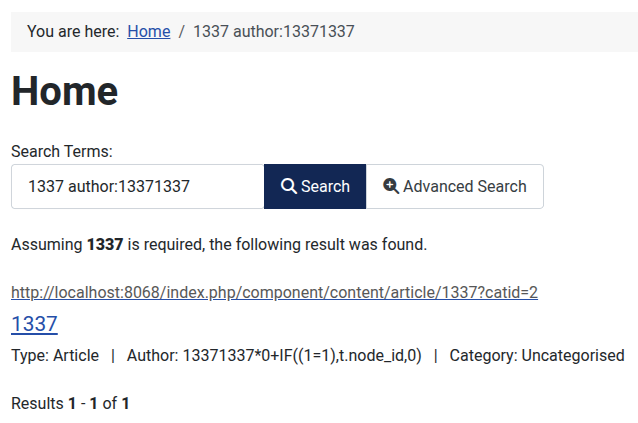Finder search returning results for the true SQL condition