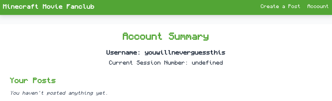 account overview